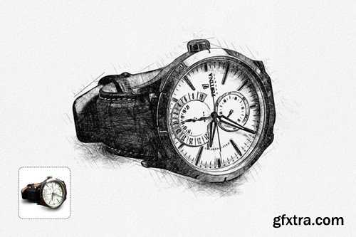Pencil SKetch Effect Action For Photoshop RY3GUW5