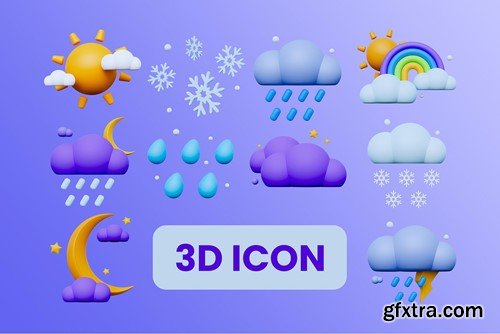 Weather 3D Icon ZQ6Y2FM