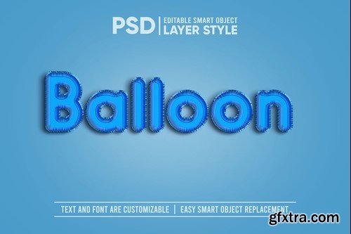 Foil Balloon Text Effect MYXQWY8