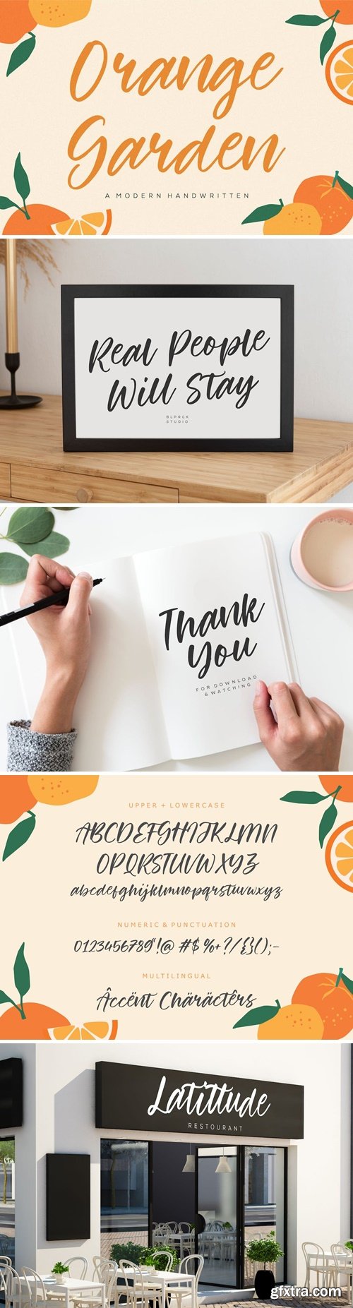 Orange Garden Handwriting Font