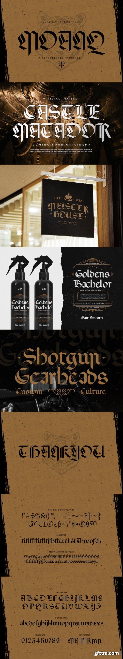 Moanq - A Blackletter Typeface