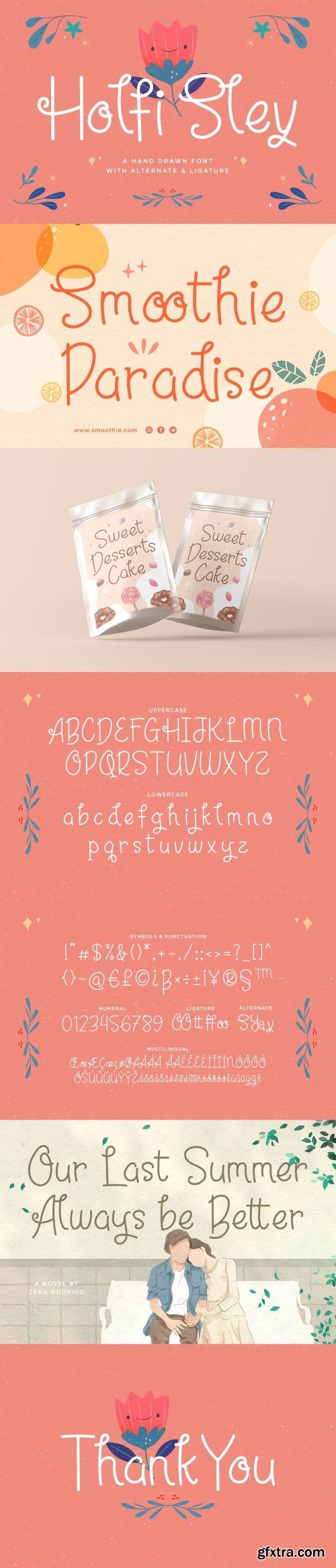 Holfi Sley - A Hand Drawn Font