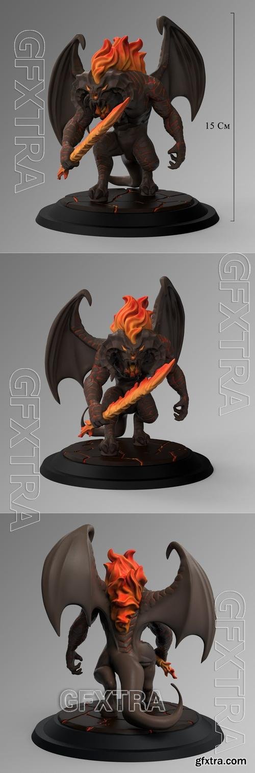 Balrog Stylized &ndash; 3D Print Model