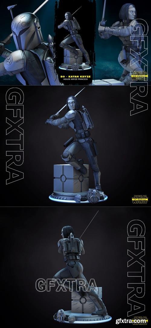 Bo Katan Sculpture - Star Wars &ndash; 3D Print Model