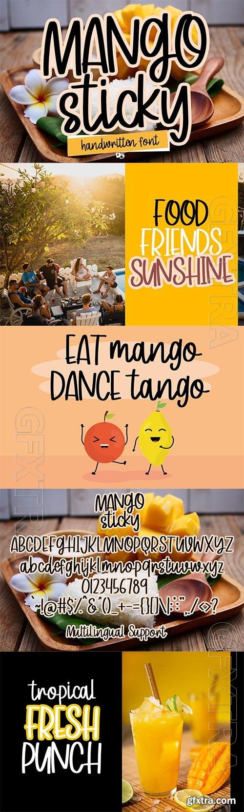 Handwritten Font - Mango Sticky