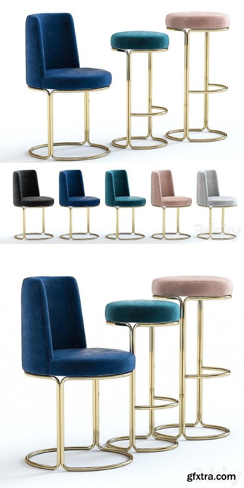 Pro 3DSky - West Elm Cora Chairs