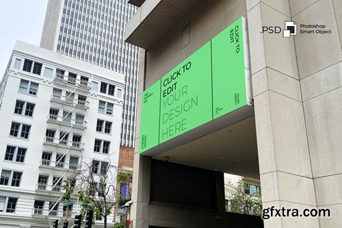 Modern Building Billboard Mockup XTJK2K9