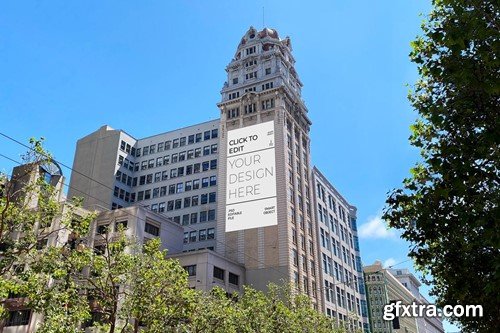 Classic Building Billboard Mockup 7CAG3RM