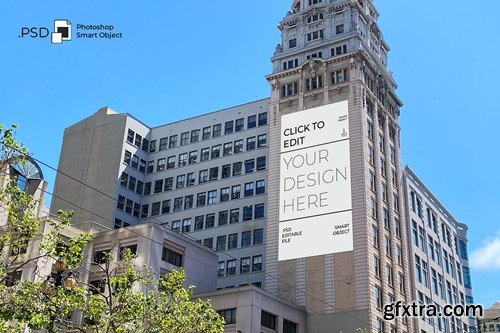 Classic Building Billboard Mockup 7CAG3RM