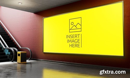 Billboard Banner Underground Mockup 3B6SYQE