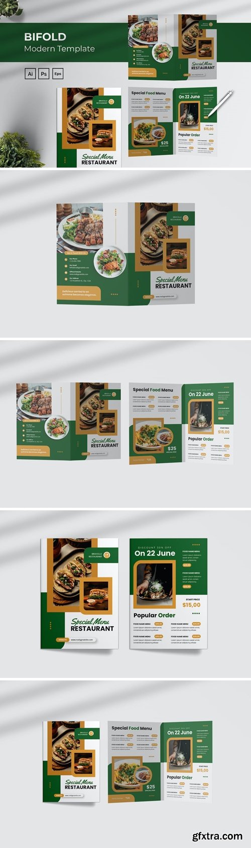 Special Menu Bifold Brochure UHNFYTA