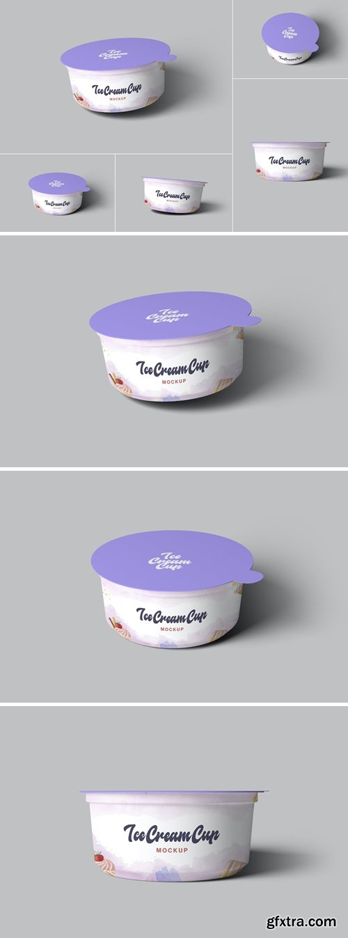 Ice Cream Cup Mockups 7QN9E4R