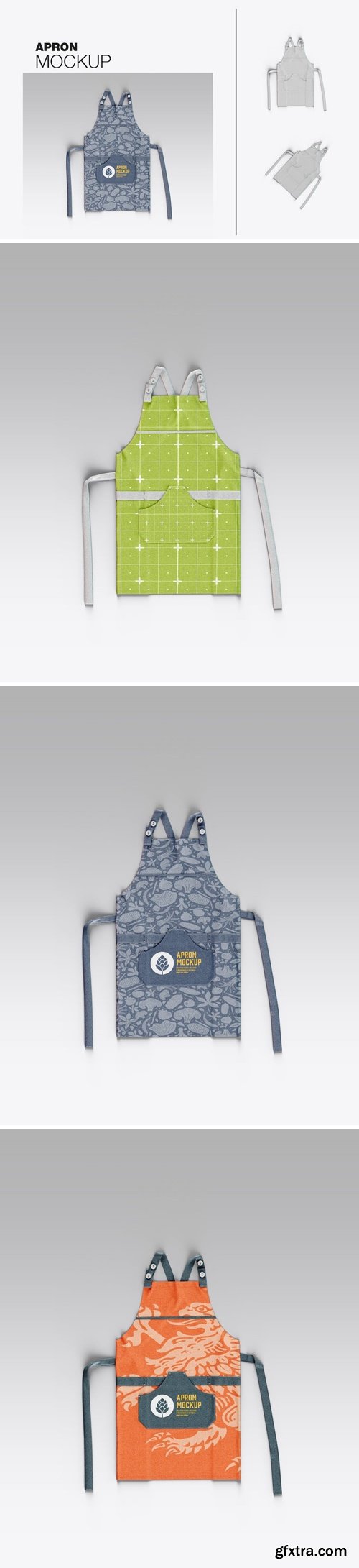 Pack Apron Mockup DDBYHDF