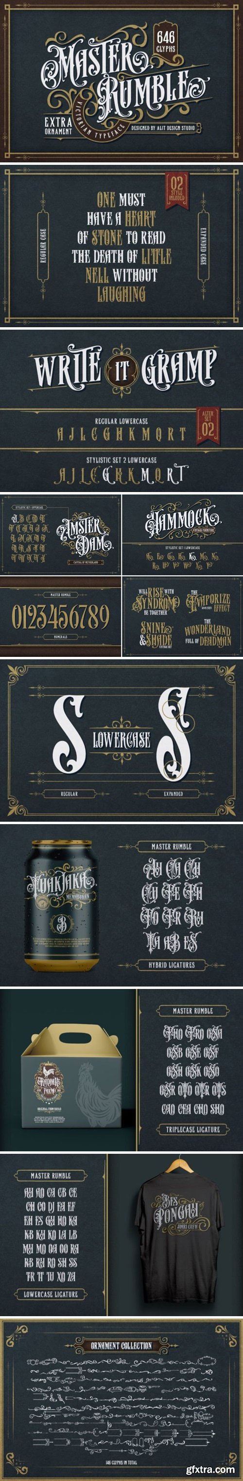 FontBundles - Master Rumble Victorian Typeface 2656156