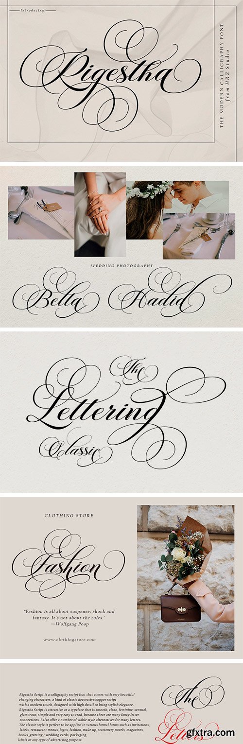 Rigestha Script Font