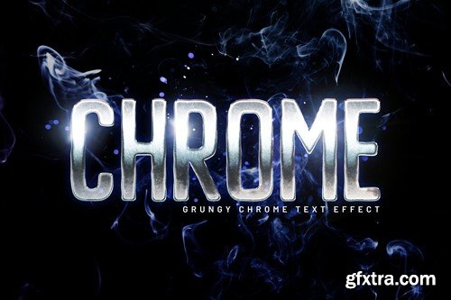 Grungy Chrome Text Effect PT9T3TH