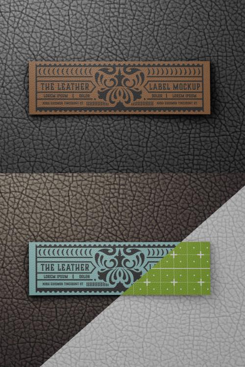 Leather Label Mockup 591074211