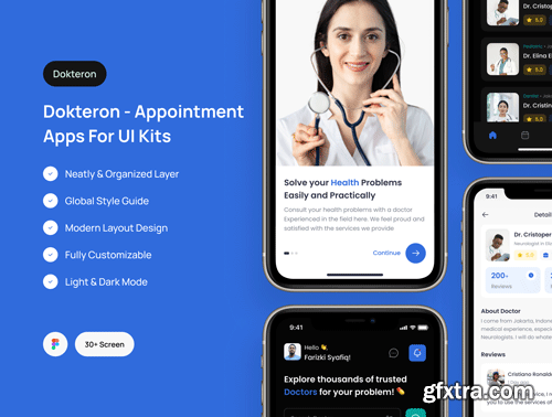 Docteron - Appointment Doctor App Ui8.net