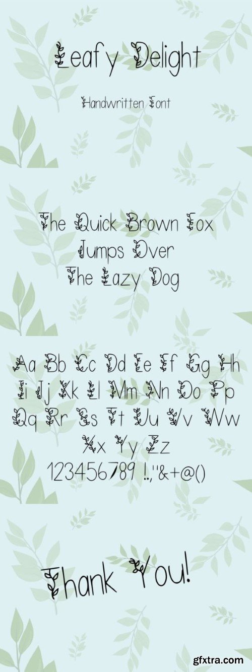 Leafy Delight Font