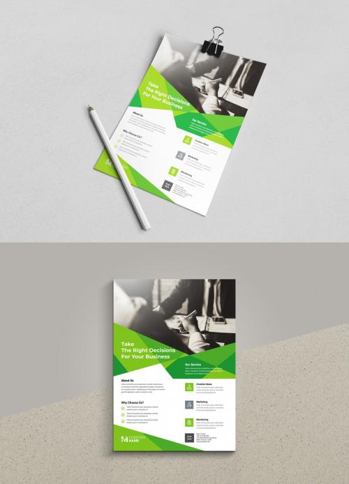 Business Flyer Layout with Colorful Editable 580217385