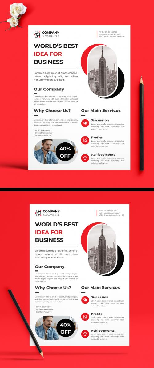 Croporate Business Flyer Design Template 581026524