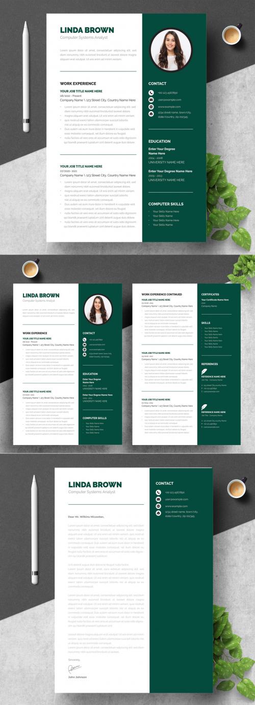 Computer System Company Resume Design Template 575515009