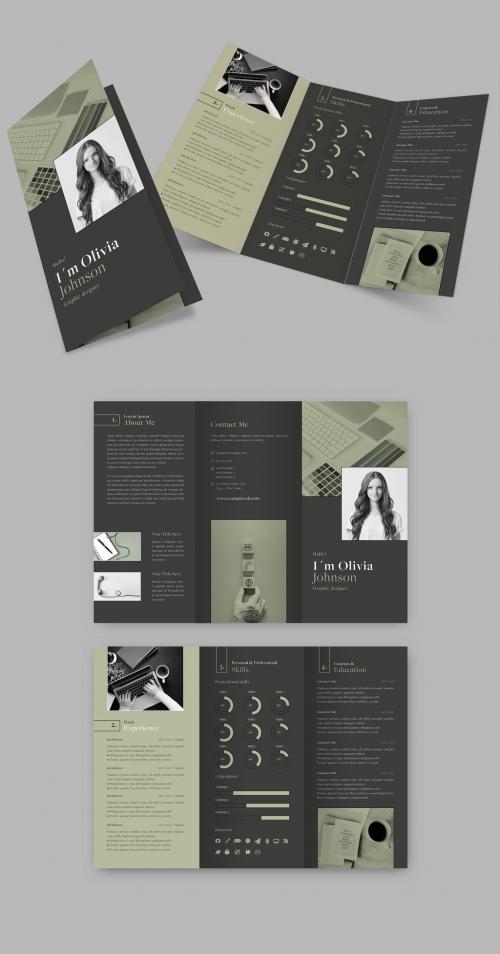 Minimal Style Resume Trifold 580591724