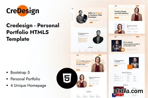 CreDesign – Personal Portfolio Template Y693A6D