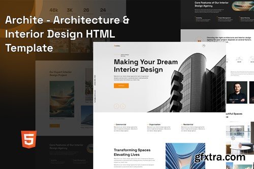 Archite – HTML Template for Architecture and Inter 84D73SC