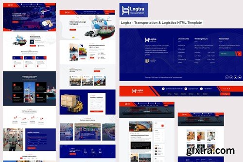 Logtra - Transportation & Logistics HTML Template Q683DTA