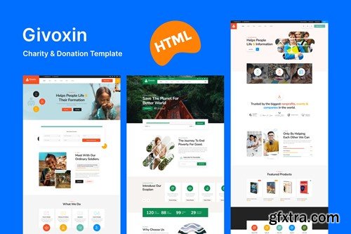 Givoxin - Fundraising & Charity HTML Template ESEJLX5