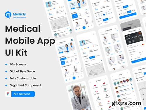 Medicly-Medical App UI Kit Ui8.net