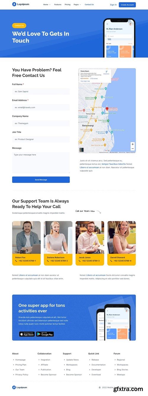 AppGUE - Mobile App Showcase Elementor Pro Template Kit FQ9SHW4