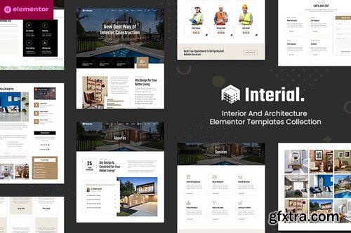 Interial - Interior & Architecture Elementor Template Kit 3PFU38H