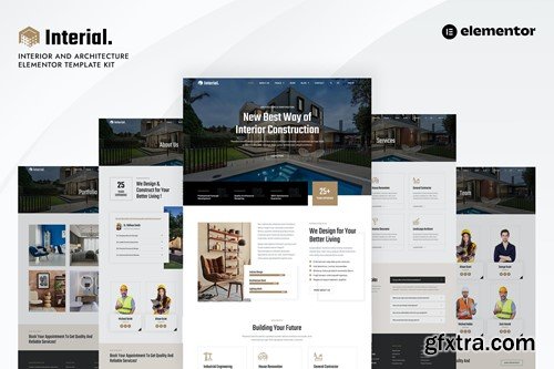 Interial - Interior & Architecture Elementor Template Kit 3PFU38H