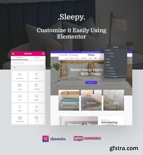 Sleepy - Mattress & Bedding Online Store Elementor Pro Template Kit 82ABDPP