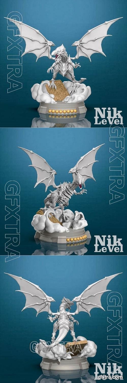 Blue Eyes White Dragon YuGi-Oh &ndash; 3D Print Model