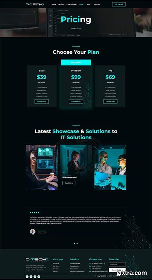 Ditech - IT Solutions & Services Company Elementor Template Kit Y3EA9DS