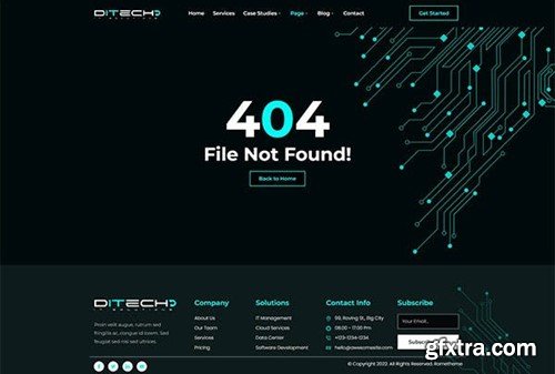 Ditech - IT Solutions & Services Company Elementor Template Kit Y3EA9DS