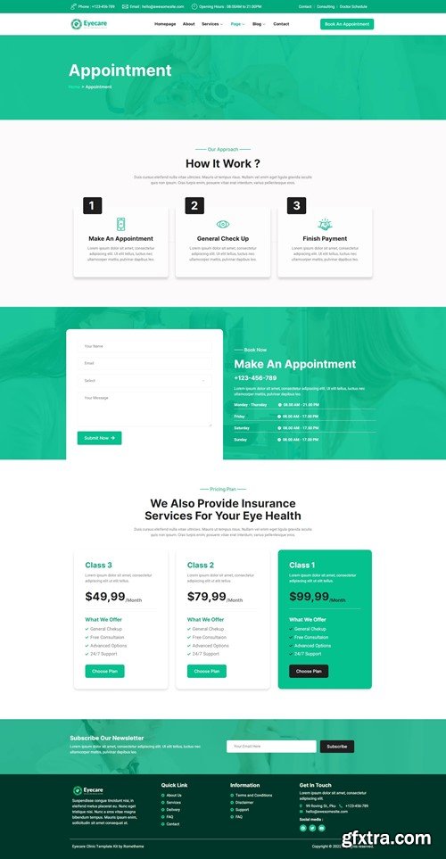 Eyecare - Optometrist & Eye Care Elementor Template Kit QBGNS2V