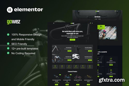 Gowez - WooCommerce Bike Shop & Bike Service Elementor Template Kit LPQGUVX