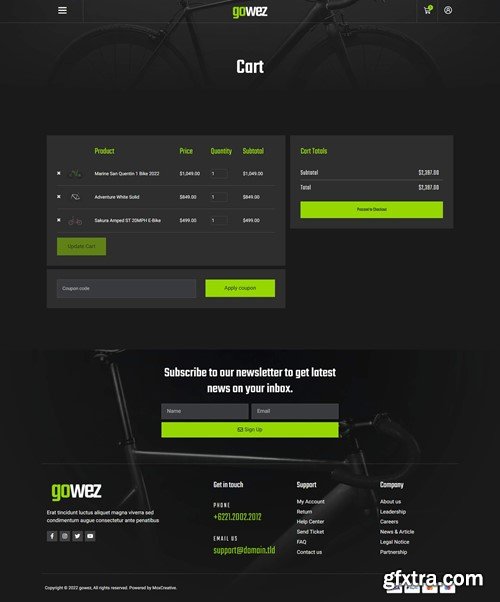 Gowez - WooCommerce Bike Shop & Bike Service Elementor Template Kit LPQGUVX