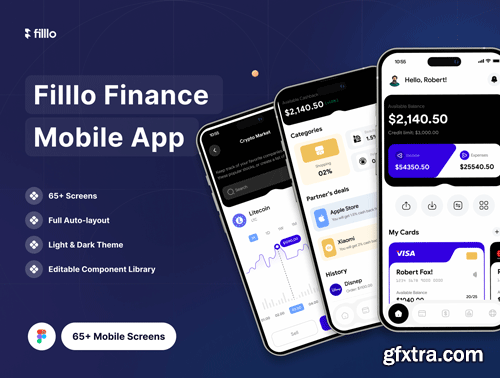 Filllo Finance App UI Kit Ui8.net