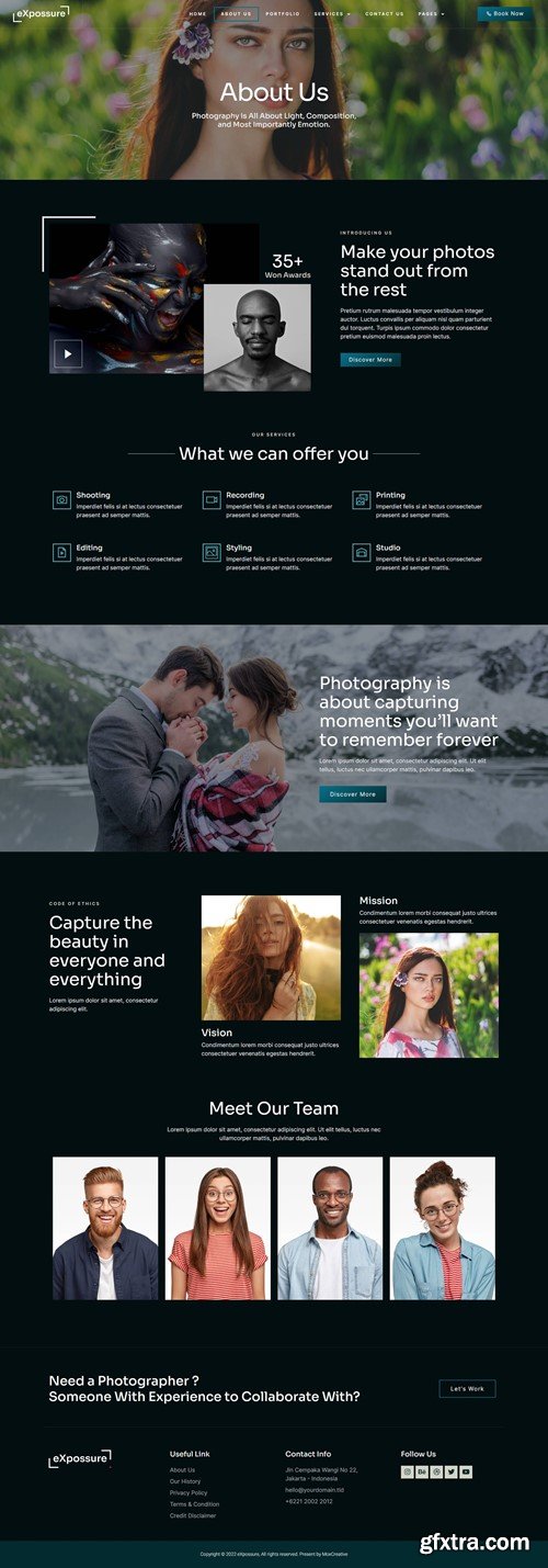 Expossure - Photography & Portfolio Elementor Template Kit K2EGKH2