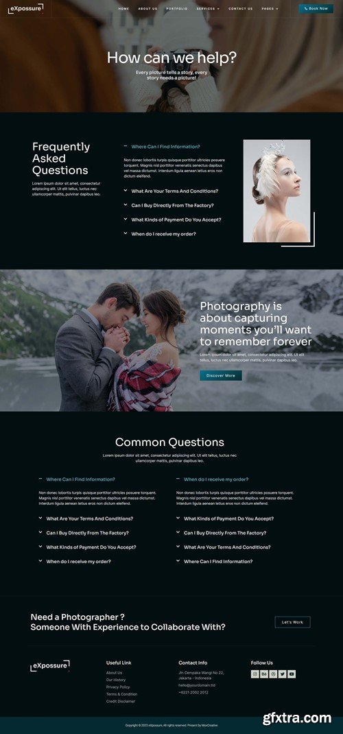 Expossure - Photography & Portfolio Elementor Template Kit K2EGKH2