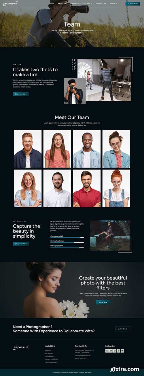 Expossure - Photography & Portfolio Elementor Template Kit K2EGKH2