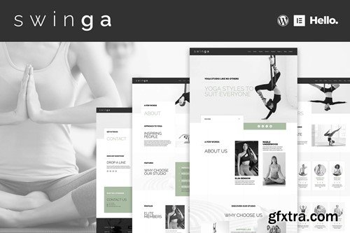 Swinga - Yoga Health Coach Fitness Studio Elementor Template Kit 6Z72J9R