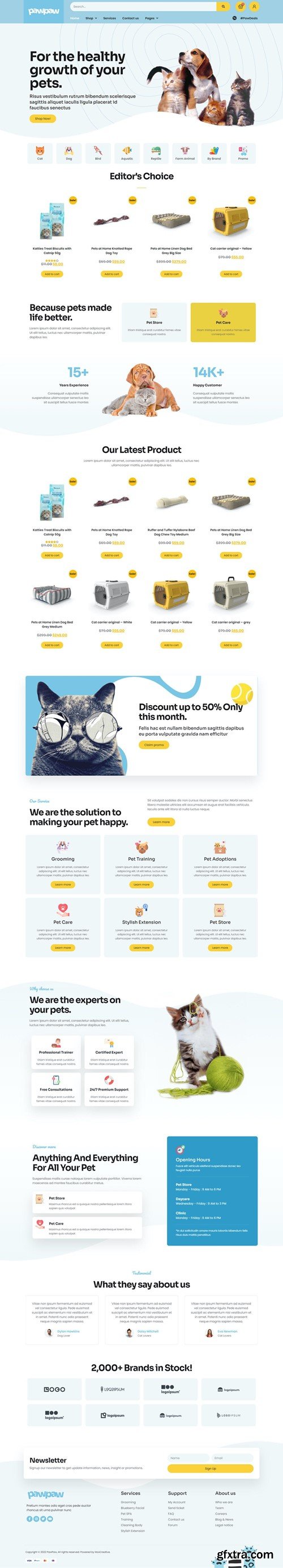 PawPaw - WooCommerce Pet Shop & Pet Care Elementor Template Kit FUPJXYP