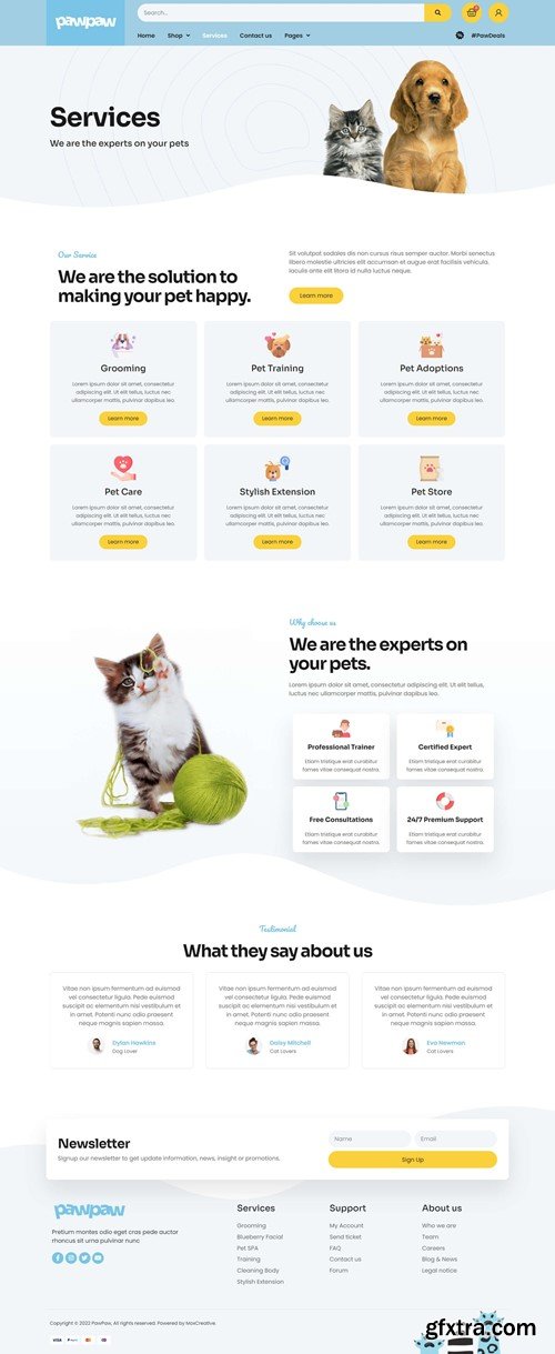 PawPaw - WooCommerce Pet Shop & Pet Care Elementor Template Kit FUPJXYP