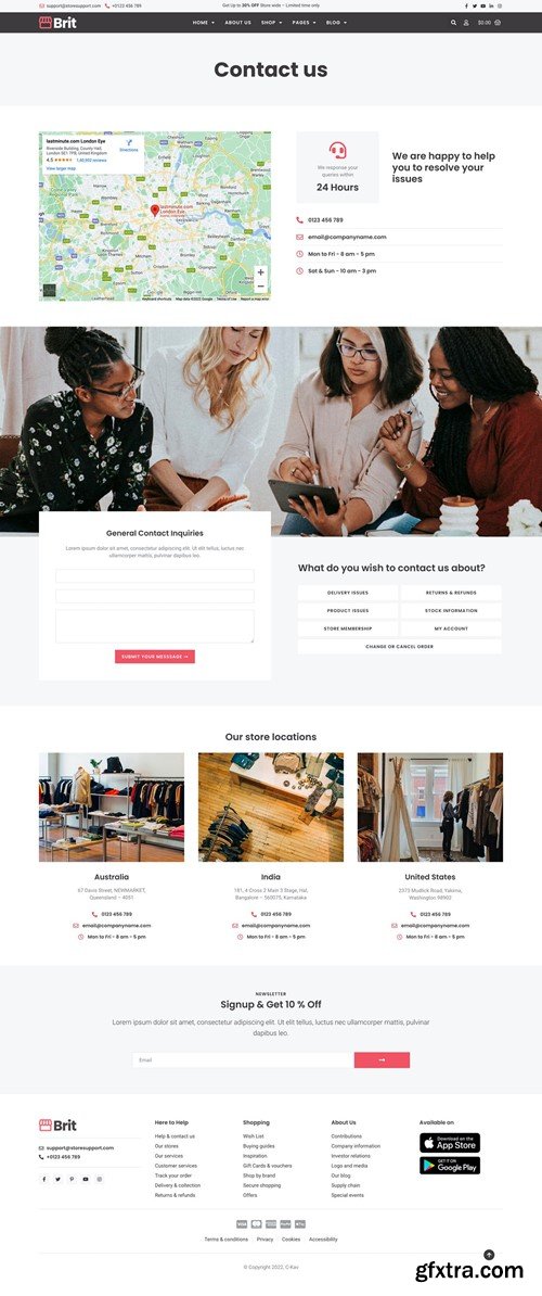 Brit - WooCommerce Elementor Pro Template Kit 3U9U72R